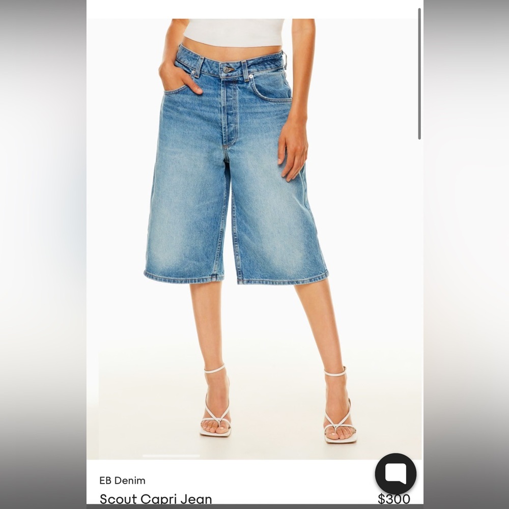 EB Denim Scout Capri Shorts Size 27